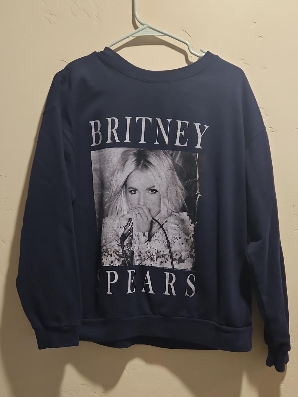Britney Spears Crew Neck Sweatshirt Navy Size L